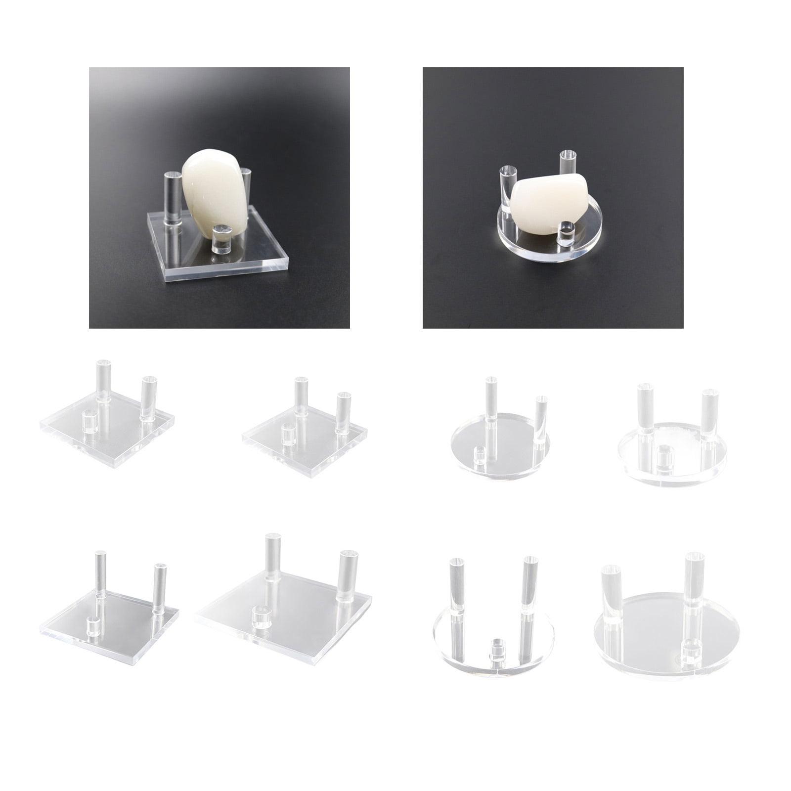 Clear Acrylic Easel Stand for Geodes and Fossils Display Large Crystal Holder Multipurpose Collectible Storage Rack