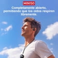 thumbnail image 4 of MINISO X15 Audífonos Inalámbricos Abiertos con Traductor AI en Tiempo Real, Bluetooth 5.4, Más de 130 Idiomas (App Requerida), IPX5 Resistentes al Agua, Negro, 4 of 7