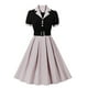 thumbnail image 1 of WILLBEST Vestidos Casuales para Mujer, Nuevos Vestidos Negros con Bordado y Costuras, Estilo Retro de Otoño, de Manga Corta, Sexys para Club Grande, 1 of 2