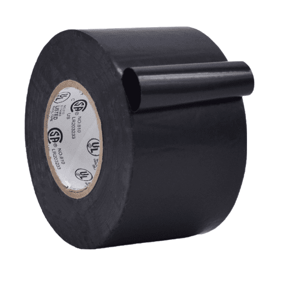 WOD Tape Black Electrical Tape General Purpose 2 in. x 66 ft. High Temp