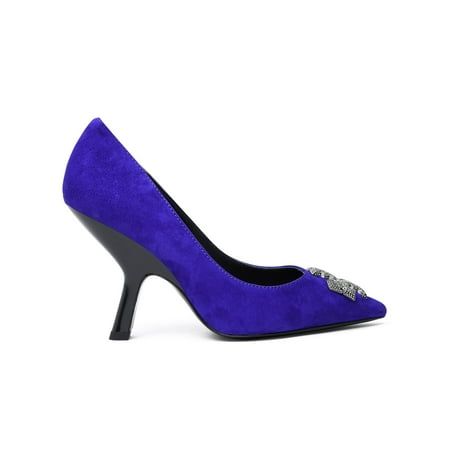 

Tory Burch Woman Tory Burch Purple Suede Eleanor Pumps
