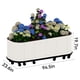 thumbnail image 3 of Garvee jardinera con ruedas y depósito de autoriego, cama de cultivo de acero galvanizado con ruedas con freno para uso interior o exterior, 3 of 7