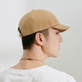 thumbnail image 3 of Men Baseball Hat Solid Color with Brim Breathable Anti-slip Vintage Sunscreen Soft Adjustable Men Sun Hat Headwear, 3 of 7