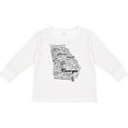 thumbnail image 3 of Inktastic Georgia State Word Salad Boys or Girls Long Sleeve Toddler T-Shirt, 3 of 5