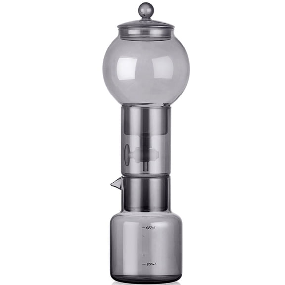 Elegant Borosilicate Glass Cold Coffee Maker with Drop Gate and Smooth Split toe Home Baristas