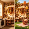 thumbnail image 5 of Halloween Decorations Outdoor, Artificial Maple Leaf Wreath, Wicker Harvest Festival Maple Leaf Decoration for Home and Outdoor Displays, 75cm/29.5in, 5 of 6