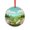Pattern-4, variant on Bunny And Bird Flying In A Balloon Christmas Ornament Colorful Bunny Rabbit Glass Round Ornaments for Home Office Xmas Tree Decor