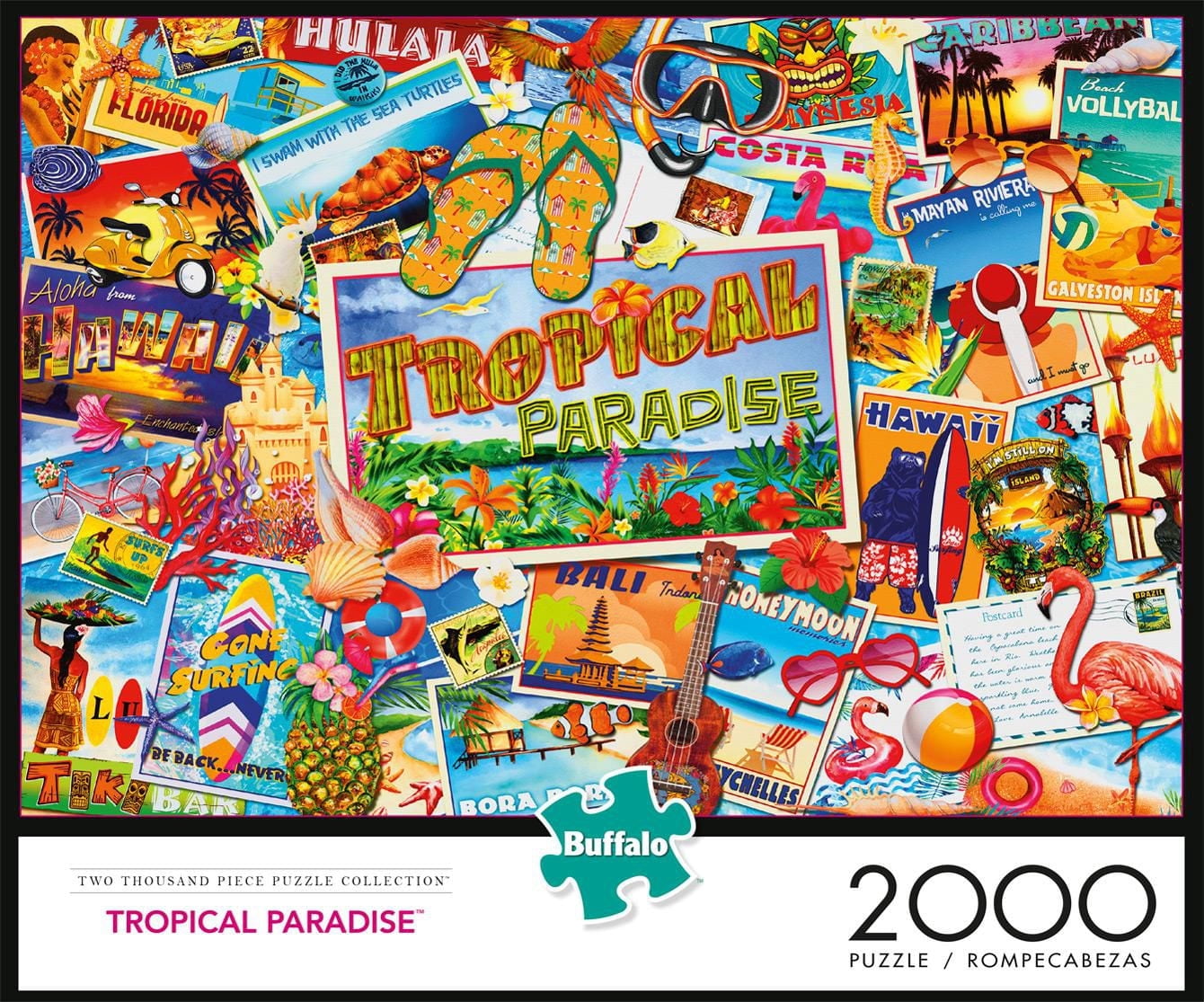 Buffalo Games Two Thousand Piece Collection Tropical Paradise 2000 Piece Jigsaw Puzzle
