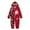 AZ295 Red, variant on Tfken Christmas Family Matching Pajamas Hooded Long Sleeve Daily Wear Onesie Red Toddler Holiday Nightwear Jammies