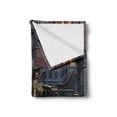 thumbnail image 2 of Victorian Soft Flannel Fleece Blanket, Lady Wearing Old Style Dress Vintage Car in Street Mechanic Industrial Era Print, Cozy Plush for Indoor and Outdoor Use, 50" x 60", Multicolor, by Ambesonne, 2 of 5
