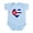 Sky Blue, variant on CafePress - El Corazón De Cuba Body Suit - Baby Light Bodysuit, Size Newborn - 24 Months