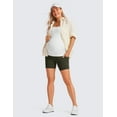 thumbnail image 3 of CRZ YOGA Womens Butterluxe Maternity Yoga Biker Shorts with Pockets 5 Inches, 3 of 5