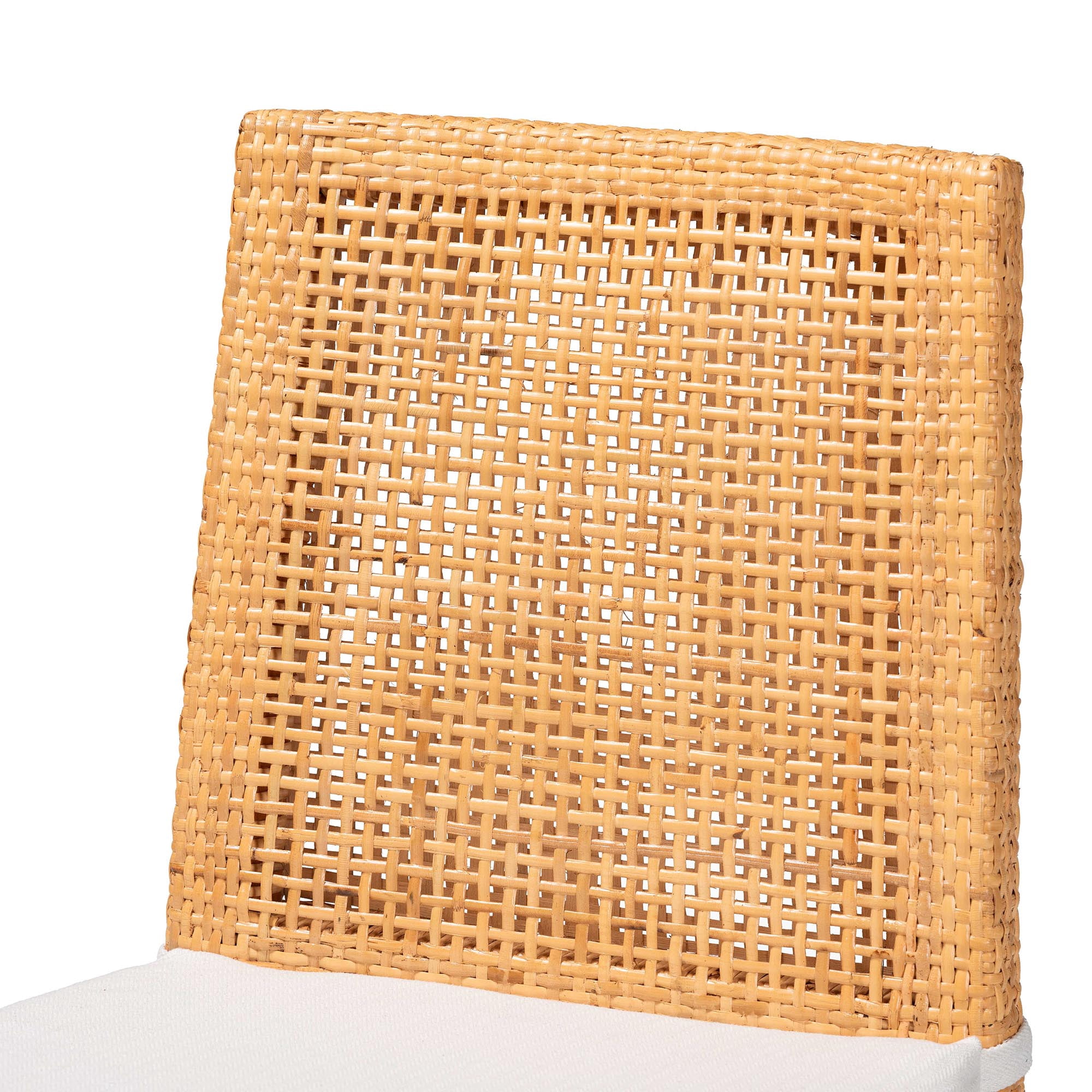 bali & pari Morris Boho Dining Chair, Light Honey