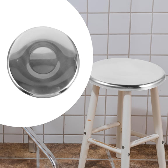 FOMIYES stool replacement seat Replacement Bar Stool Seat Silver 1Pcs