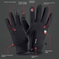 thumbnail image 2 of Guantes de ciclismo para hombres y mujeres, para exteriores, a prueba de viento, impermeables, con pantalla táctil, para mujer, deportes de invierno, cálidos guantes de esquí de polar, 2 of 6