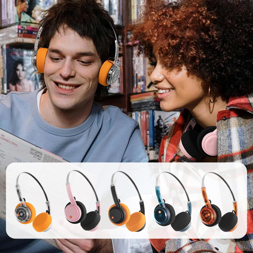 Wireless Bluetooth Headphones, Retro Classic Lightweight Headset, Dual Device Connectivity,Throwback 80s 90s