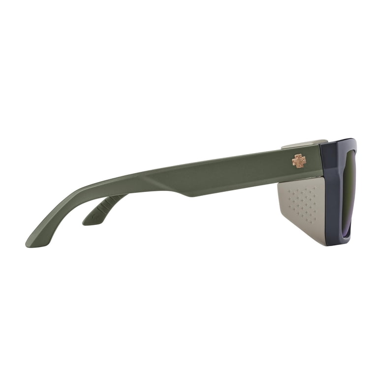 Spy Optic Helm Tech Matte Dark Olive Sunglasses (Happy Bronze