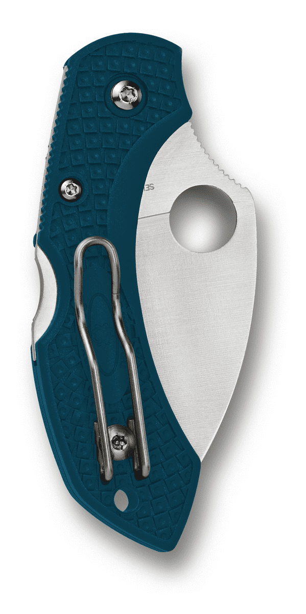 Spyderco Knives Spyderco Dragonfly 2 Folding Knife 2.28in Plain Edge Blue FRN Satin SPC28FP2WK39