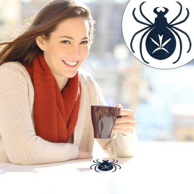 LSLJS 4Pcs Halloween Dining Table Household Spider Tea Mat Decorative Cutlery Mats, Kitchen Utensils & Gadgets