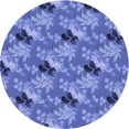thumbnail image 1 of Ahgly Company Machine Washable Indoor Round Transitional Sky Blue Area Rugs, 8' Round, 1 of 7