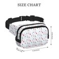 thumbnail image 4 of Fuzoiu Nautical Lighthouse Sailboat Print Unisex Square Double Layer Waist Bag,Crossbody Fanny Pack Travel Workout Accessory, 4 of 9