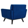 thumbnail image 5 of Armchair Accent Chair, Blue Navy, Velvet, Modern Contemporary, Mid Century Living Hotel Lounge Cafe Lobby, 5 of 8