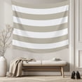 thumbnail image 5 of Beige Stripes Large Tapestry for Bedroom Wall Hanging Tapestry, Simple Beige White Texture Ceiling Backdrop Tapestries Poster Blanket Wall Decor for Teens Room Living Room Dorm 86" x 104", 5 of 8