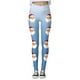thumbnail image 4 of MKLEKYY Leggings deportivos para mujer, leggings de entrenamiento, pantalones con estampado navideño de bloques de color, leggings elásticos suaves 2513, 4 of 4