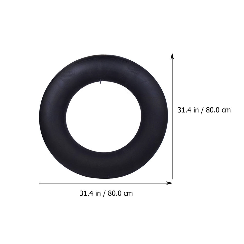 FOMIYES Inflatable Black Snow Inner Tube Thickened Durable Outdoor Sledding Float with Fast Inflation Valve