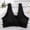 Black, variant on Women Breastfeeding Bra without Steel Ring Convenient Nursing Bra Solid No Trace Vest Maternity Bra
