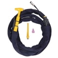 thumbnail image 2 of Kit De Antorcha TIG, Tubo De Silicona Antorcha De Soldadura TIG QQ150A Antorcha De Soldadura De Argón Enfriada Por Aire Cubierta De Tela 4 M Para Acero De aleación Para Bricolaje, 2 of 7