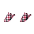 thumbnail image 1 of Methold Perro Bandanas Saliva Toalla Triángulo Bufandas ajustables Tema escocés Pajarita Reversible Impresión Mascotas Suministros Tipo 10 tipo 10 2piezas, 1 of 6