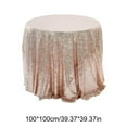 thumbnail image 3 of Qonioi Round Sequin Tablecloth, Glitter Fabric Sparkling Table Cover, Elegant Mesh Sequin Cloth for Wedding Birthday Party Christmas Decor, 3 of 6