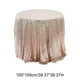 thumbnail image 3 of Mantel redondo con lentejuelas | Tela brillante con purpurina para bodas, cumpleaños, fiestas y decoración navideña | Mantel de poliéster de 99 x 99 cm con diseño de malla de lentejuelas, 3 of 5