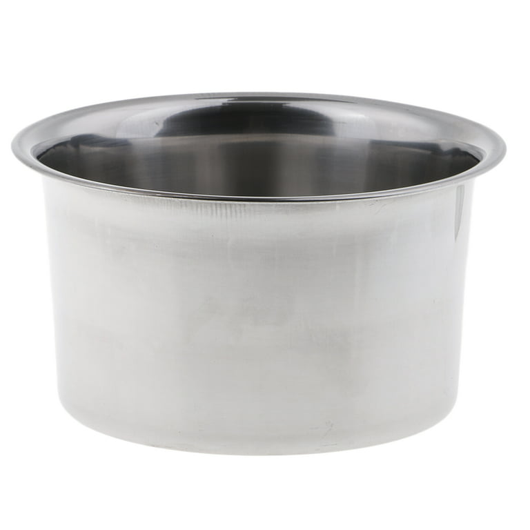 S Melting Pot Double Boiler for Crafts Candle Soap Making, Size: 12.5x8cm 11x7cm, Silver