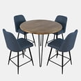 thumbnail image 3 of Jofran Five Piece Round Modern  Solid Wood Counter Height Dining Set, 3 of 9