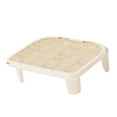 thumbnail image 1 of Rampa para arena para gatos, estera para atrapar arena para gatos, sala de estar, lavabo para gatos de interior beige, 1 of 8