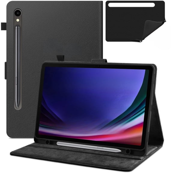MALVIX Protective Tablet Case- Black Leather
