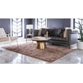 thumbnail image 3 of Rugs.com Botanical Shag Collection Rug – 9' x 12' Brown Shag Rug Perfect For Living Rooms, Large Dining Rooms, Open Floorplans, 3 of 9