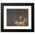 thumbnail image 2 of Hubert Robert 18x15 Black Modern Framed Museum Art Print Titled - Washerwomen in a Ruined Gallery (ca. 1760), 2 of 5