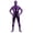 Purple, variant on Ahabrexf Jumpsuit for Men and Women Solid Color Long Sleeve Round Neck Dance Performance Bodysuit Apparel