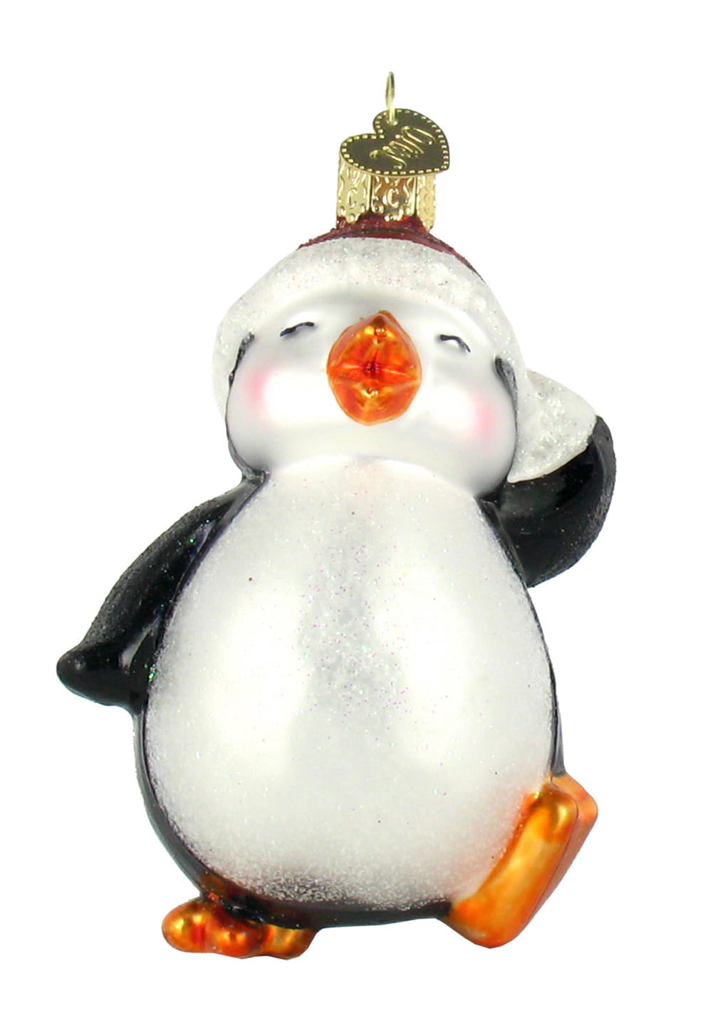 Old World Christmas Dancing Penguin Glass Blown Ornament - Walmart.com