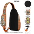 thumbnail image 2 of Ethnic Mandala Sling Backpack with Tribal Boho Pattern, Lightweight Durable Crossbody Daypack, Adjustable Strap, Multiple Compartments for Travel, Gym, Daily Commuting, 2 of 6