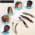 thumbnail image 5 of Pasadores de pelo grandes Fsmiling para mujer, pasador de pelo de tortuga de 4 pulgadas, pinzas de pelo francesas de acetato, pasadores para cabello grueso, 4 Uds., 5 of 5