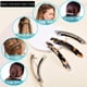 thumbnail image 5 of Pasadores de pelo grandes Fsmiling para mujer, pasador de pelo de tortuga de 4 pulgadas, pinzas de pelo francesas de acetato, pasadores para cabello grueso, 4 Uds., 5 of 5