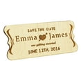 thumbnail image 2 of 20 Custom Engraved Wooden Magnet Rustic Wedding Save the Date Wooden Magnet Personalized Gift, 2 of 2