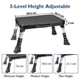 thumbnail image 2 of Taburete plegable BONTEC, 3 niveles, ajustable, 150 kg, metal, 2 of 7