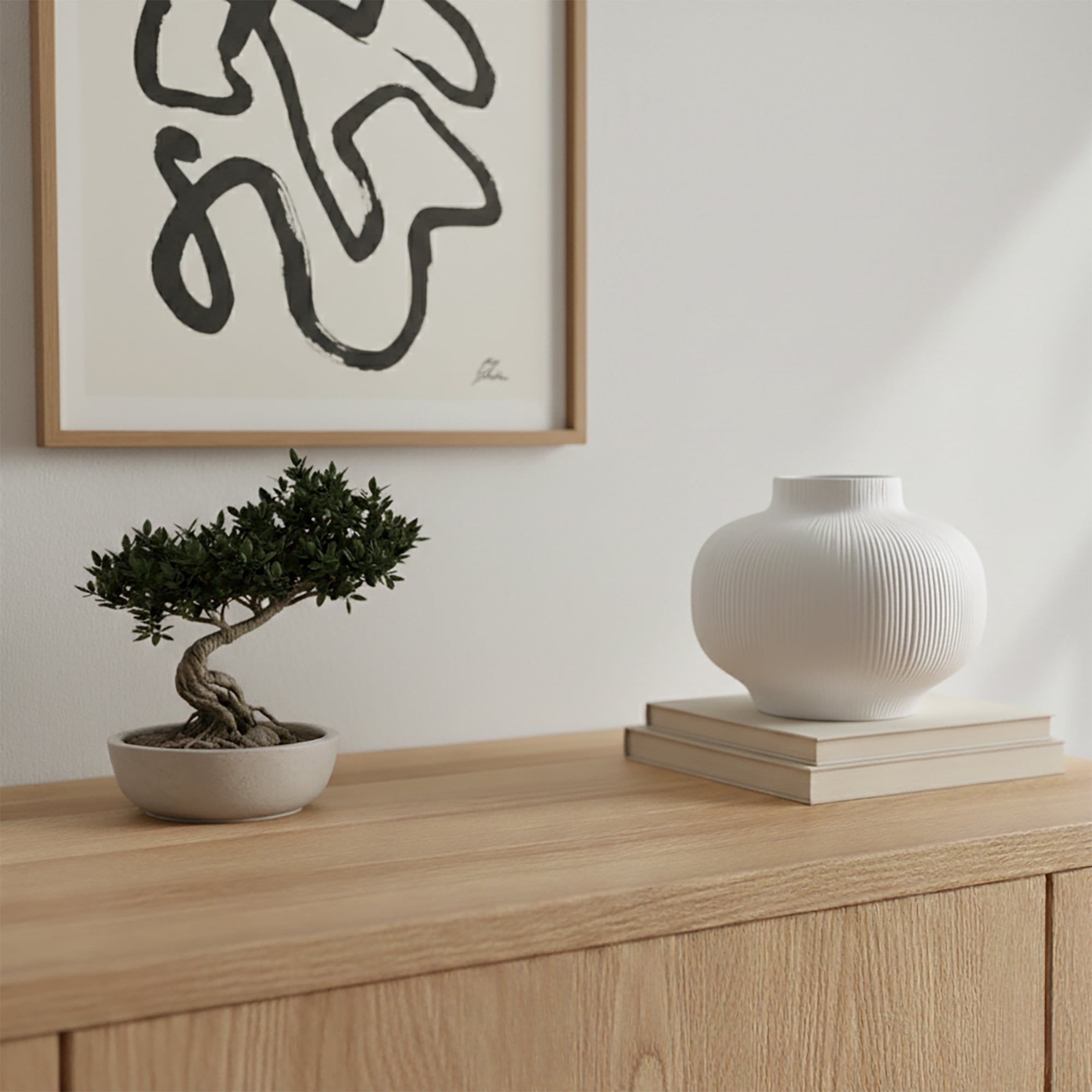 Better Homes & Gardens Soft Curve White Ceramic Decorative Vase, 6"