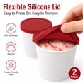 thumbnail image 4 of GlamourGarden Red Plastic with Lid Fruit Food Storage Container, 4 of 9