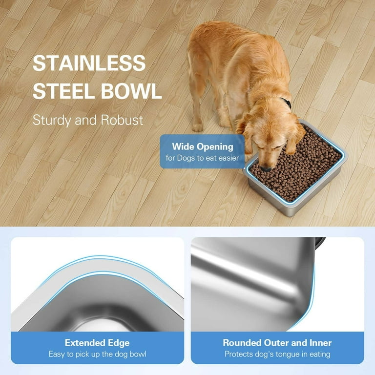 Amazon Stainless Steel Dog Bowls Stainless Steel Dog Bowl For Large Dogs   3.2 Gallon Heavy Duty Metal Food & Water Bowl, Non-Slip Base Giant Breed Dog  Bowl